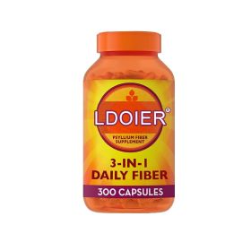 Psyllium Husk Fiber & Multivitamin Complex Supplement - Contains Vitamin C